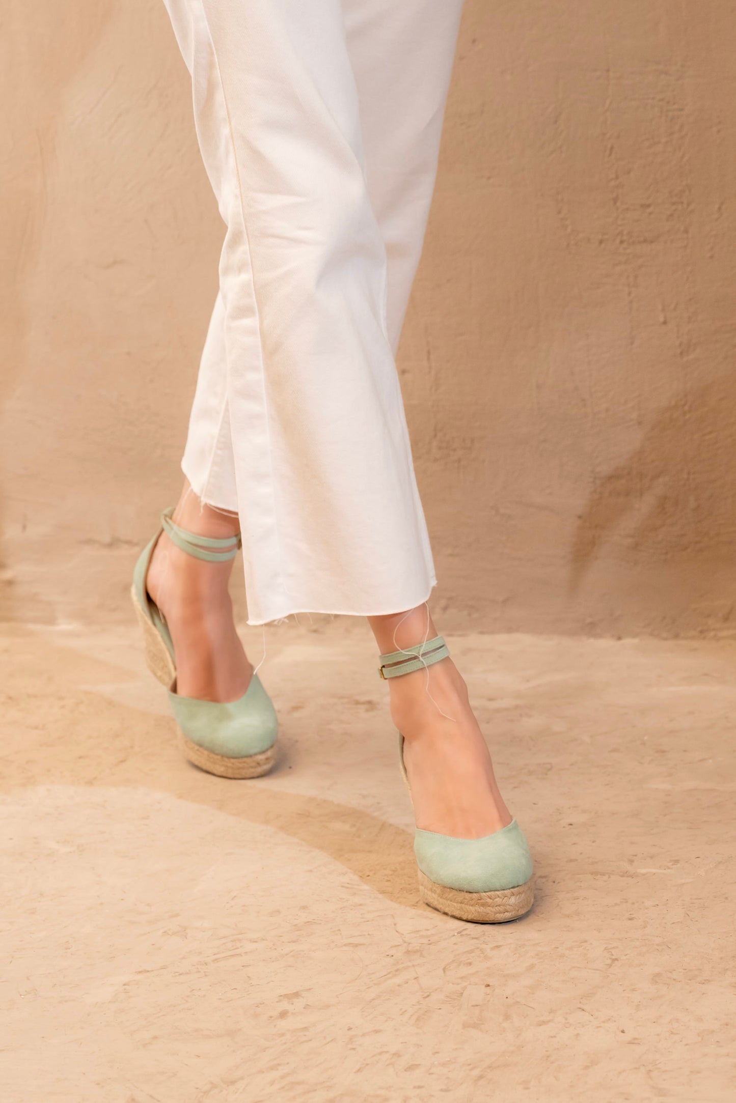 Closed-Toe Espadrille Wedges