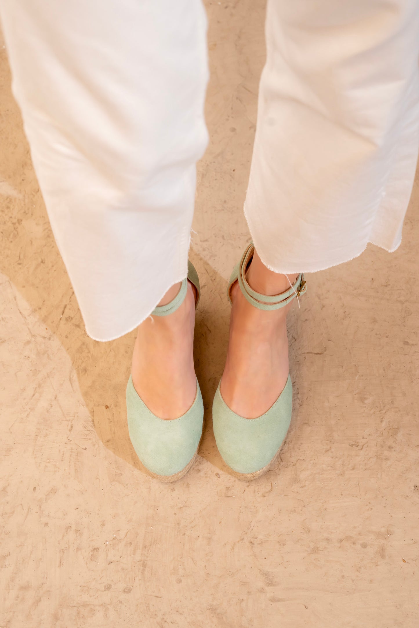 Closed-Toe Espadrille Wedges