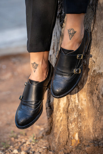 Wingtip Oxfords (Brogues) with a Monk Strap