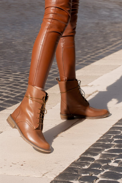 The Workshop - English Biker Boots Brown